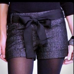 NWT Express Black & Silver Tweed Shorts